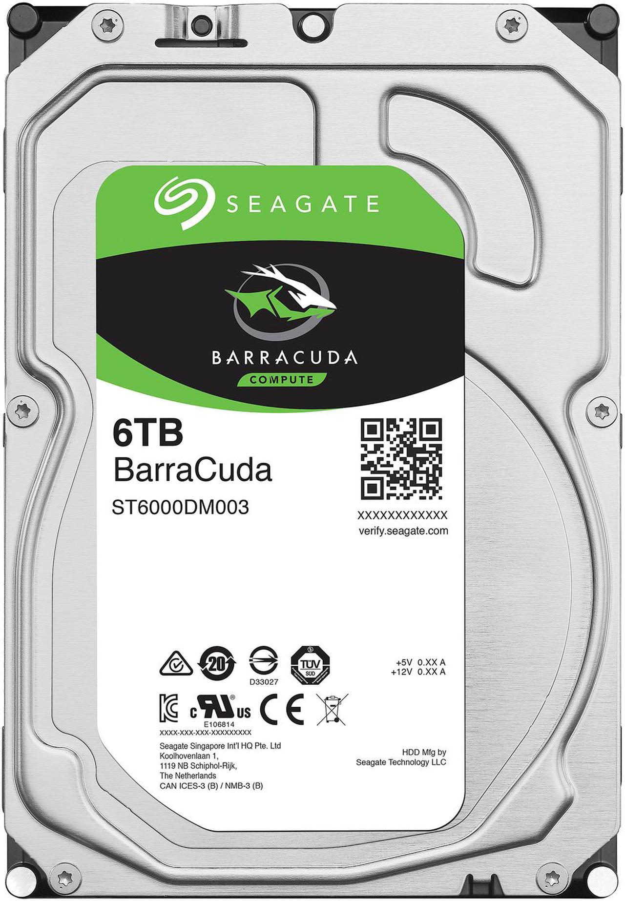 Seagate Barracuda 6TB Internal Hard Drive HDD – 3.5 Inch SATA 6 Gb/s 5400 RPM 256MB Cache for Computer Desktop PC (ST6000DM003) - The HDDs