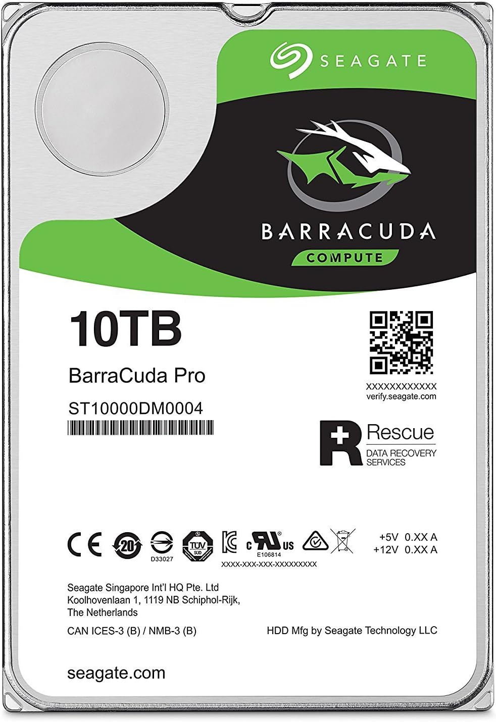 Seagate Barracuda Pro ST10000DM0004 - Hard drive - 10 TB - internal - 3.5" - SATA 6Gb/s - 7200 rpm - buffer: 256 MB - ST10000DM0004 (Components > Internal Hard Drives) +}b - The HDDs
