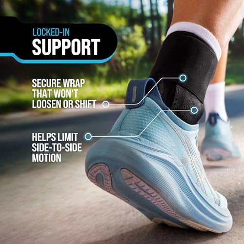 Adjustable Lace-Up Ankle Brace with Side Stabilizers – Support for Sprains, Achilles Tendonitis, Plantar Fasciitis, and Sports Recovery (Unisex)