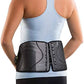 Adjustable Low-Profile Back Brace with BOA-Style Fit System – Removable Rigid Panels for Lumbar Support, Strains & Low Back Pain Relief