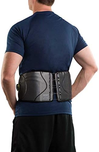 Adjustable Low-Profile Back Brace with BOA-Style Fit System – Removable Rigid Panels for Lumbar Support, Strains & Low Back Pain Relief