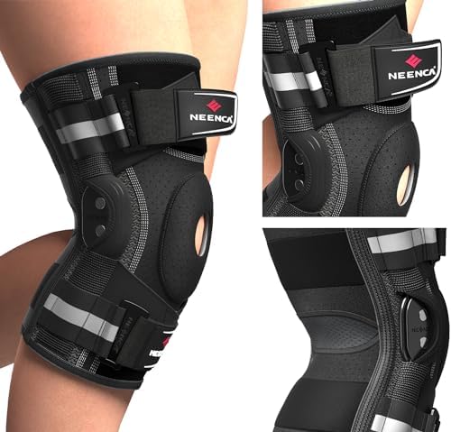 Professional Hinged Knee Brace with X-Strap Support System – Adjustable Medical Knee Support for Pain Relief, Arthritis, Meniscus Tear, ACL, PCL & MCL Injuries
