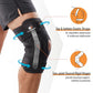Adjustable Hinged Knee Brace with Dual Side Polycentric Hinges – Open-Patella Support for ACL, PCL, MCL, Meniscus Tear, Arthritis & Surgery Recovery (L/XL)