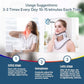 Neck Stretcher Cervical Traction Device – Adjustable Neck Brace for Pain Relief, Spine Alignment, and Neck & Shoulder Support – Home, Office, and Outdoor Use (White)