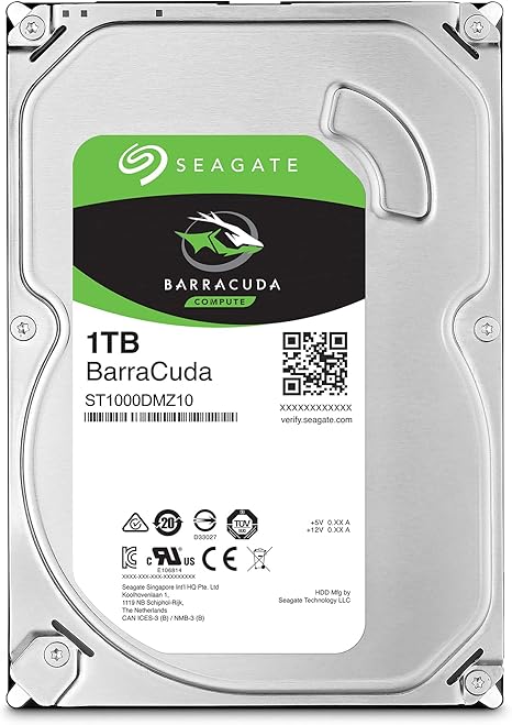 Seagate BarraCuda 1TB Internal Hard Drive HDD – 3.5 Inch SATA 6 Gb/s 7200 RPM 64MB Cache for Computer Desktop PC (ST1000DM010) - The HDDs