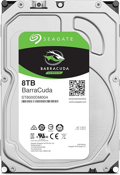 Seagate BarraCuda Internal Hard Drive 8TB SATA 6Gb/s 256MB Cache 3.5 - Inch (ST8000DM004),Mechanical Hard Disk - The HDDs