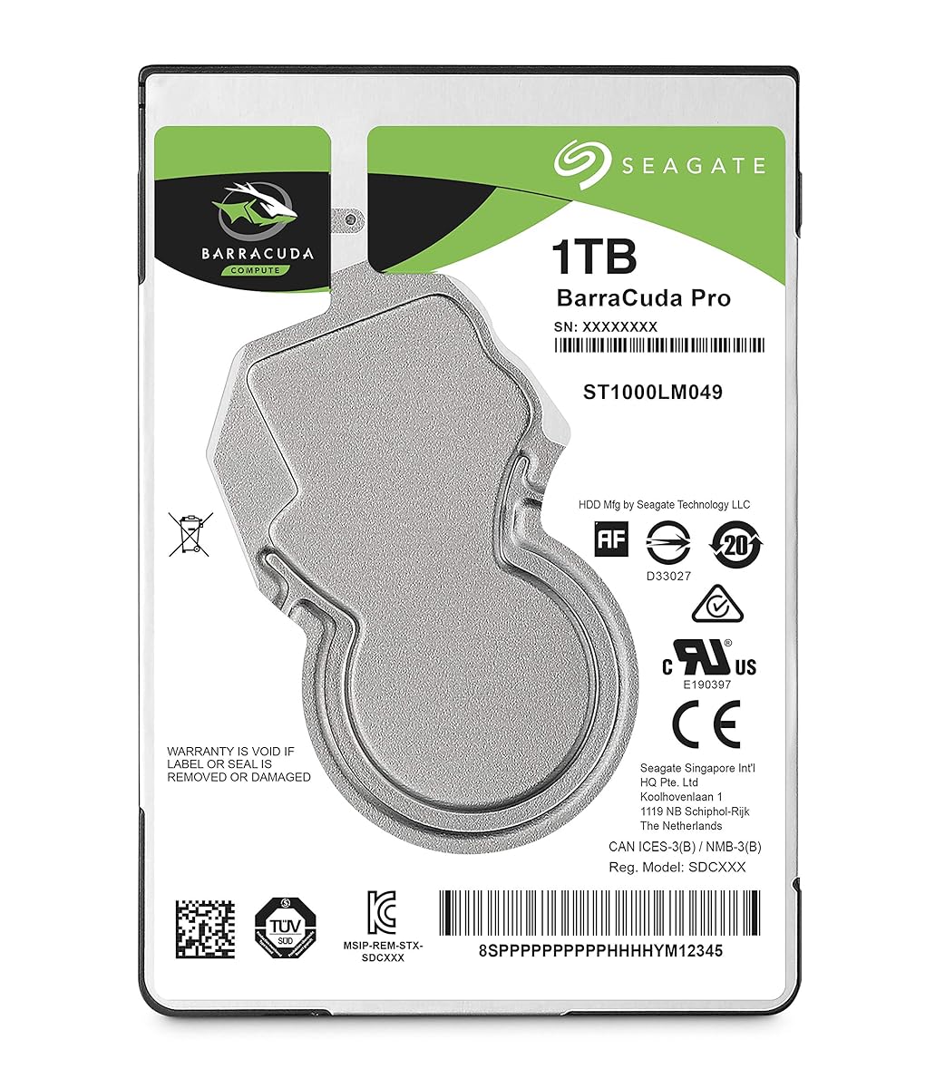 Seagate Barracuda Pro Performance Internal Hard Drive SATA HDD 1TB 7200RPM 6Gb/s 128MB Cache 2.5 - Inch (ST1000LM049) - The HDDs