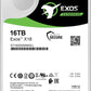 Seagate Exos X18 Enterprise 16TB HDD - CMR, 3.5 - Inch, Hyperscale, SATA 6Gb/s, 7200 RPM, Fast Format 512e and 4Kn, Low Latency with Enhanced Cache (ST16000NM000J) - The HDDs