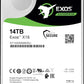 Seagate Exos X18 ST14000NM000J - 14TB Hard Drive - Internal - SATA (SATA/600) - Conventional Magnetic Recording (CMR) - Storage System, Surveillance System Compatible - The HDDs
