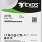 Seagate Exos X20 20TB SATA 6 Gb/s Standard Enterprise Hard Drive | ST20000NM007D - The HDDs