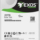 Seagate Exos X20 ST20000NM000D - 20TB Hard Drive - Internal - SATA (SATA/600) - Conventional Magnetic Recording (CMR) - Compatible with Storage Systems and Surveillance Systems - The HDDs