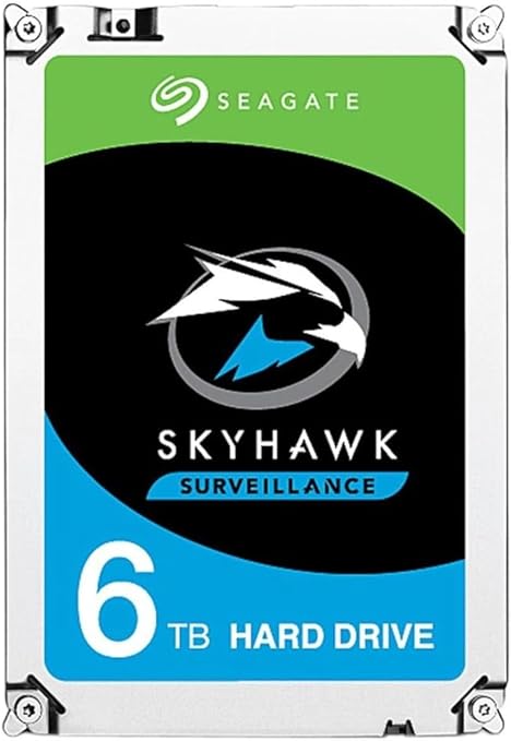Seagate SkyHawk 6TB Surveillance Internal Hard Drive HDD – 3.5 Inch SATA 6GB/s 256MB Cache for DVR NVR Security Camera System with Drive Health Management – (ST6000VX001) - The HDDs