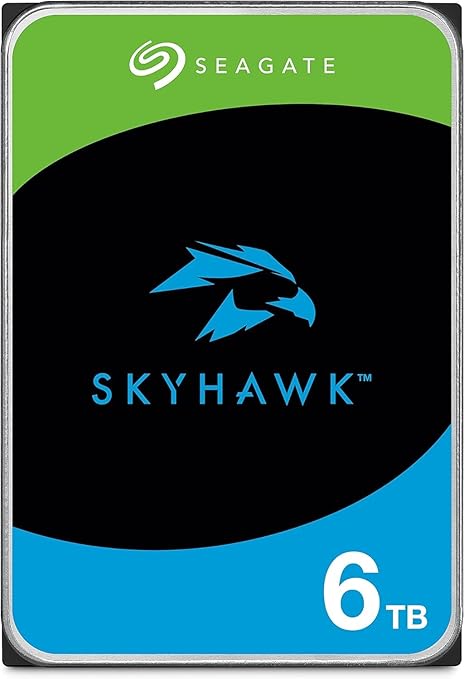 Seagate Skyhawk 6TB Video Internal Hard Drive HDD – 3.5 Inch SATA 6Gb/s 256MB Cache for DVR NVR Security Camera System with in - House Rescue Services (ST6000VXZ09/009) - The HDDs