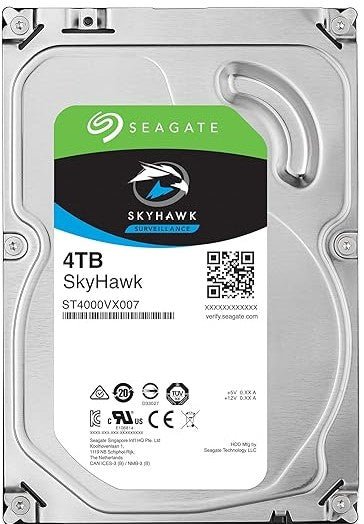 SEAGATE ST4000VX007 Skyhawk 4TB Surveillance Hard SATA 6Gb/s 64MB Cache 3.5 - Inch Internal Drive - Frustration Free Packaging (ST4000VXZ07) Mechanical Hard Disk - The HDDs