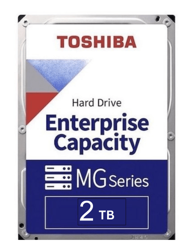 Toshiba HDD NEARLINE 2TB SATA 6GB/S 3.5IN 7200RPM 128MB 512E, MG04ACA200E - The HDDs