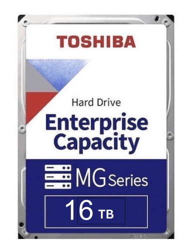 Toshiba MG08ACA16TE 16TB 7200RPM 512e 3.5" SATA Enterprise Desktop Hard Drive - The HDDs