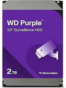 Western Digital 2TB WD Purple Surveillance Internal Hard Drive HDD - SATA 6 Gb/s, 64 MB Cache, 3.5" - WD23PURZ - The HDDs