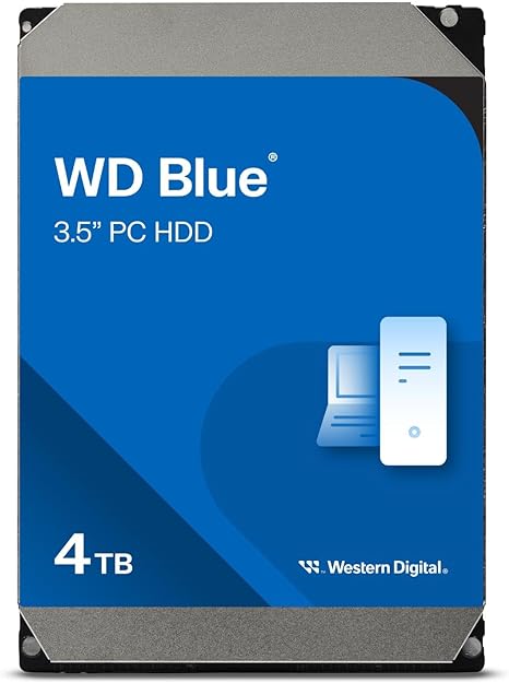 Western Digital 4TB WD Blue PC Internal Hard Drive HDD - 5400 RPM, SATA 6 Gb/s, 256 MB Cache, 3.5" - WD40EZAZ - The HDDs