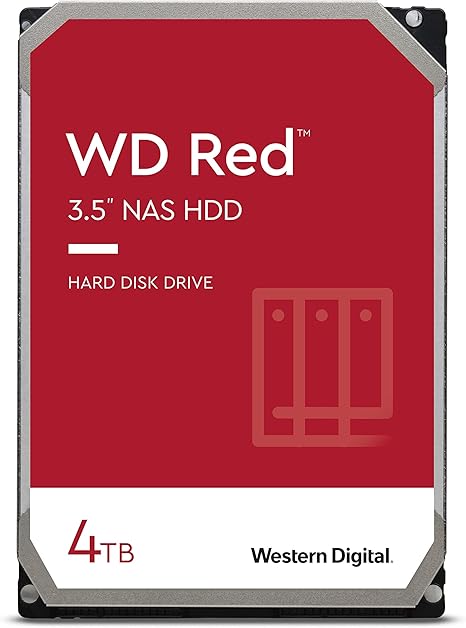 Western Digital 4TB WD Red NAS Internal Hard Drive HDD - 5400 RPM, SATA 6 Gb/s, SMR, 256MB Cache, 3.5" - WD40EFAX - The HDDs