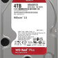 Western Digital 4TB WD Red Plus NAS Internal Hard Drive HDD - 5400 RPM, SATA 6 Gb/s, CMR, 128 MB Cache, 3.5" - WD40EFZX - The HDDs