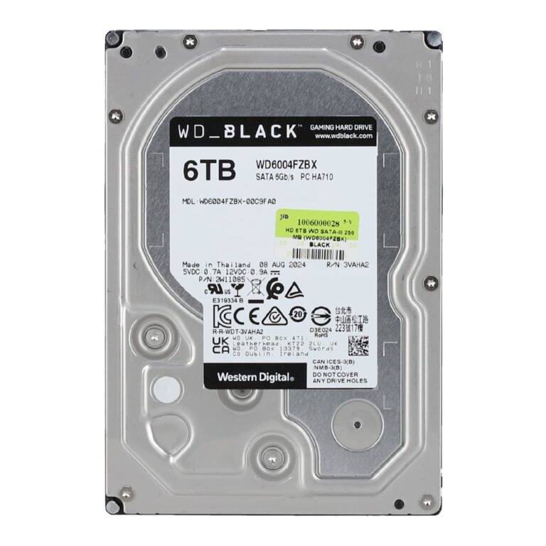 Western Digital 6TB WD_Black Performance Internal Hard Drive HDD - 7200 RPM, SATA 6 Gb/s, 256 MB Cache, 3.5" - WD6004FZBX - The HDDs