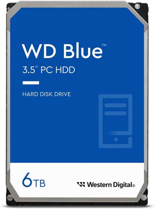 Western Digital 6TB WD Blue PC Internal Hard Drive - 5400 RPM Class, SATA 6 Gb/s, , 64 MB Cache, 3.5" - WD60EZRZ - The HDDs