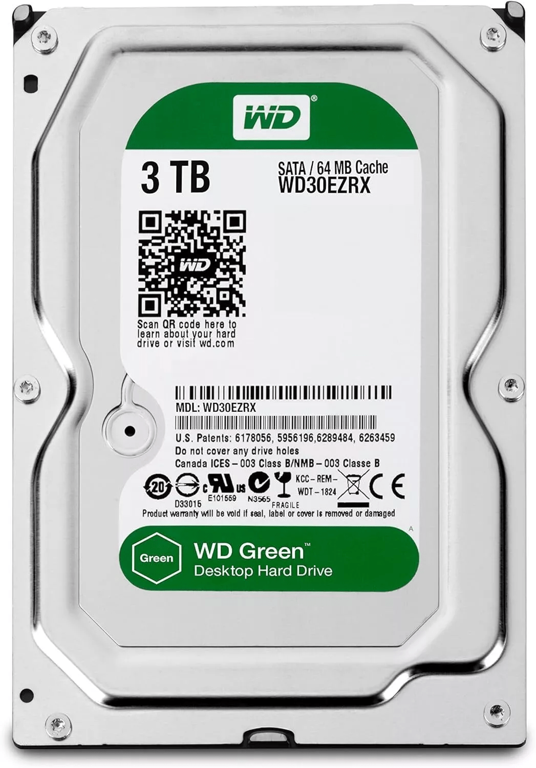 Western Digital Caviar Green 3 TB SATA III 64 MB Cache Bare/OEM Desktop Hard Drive - WD30EZRX - The HDDs