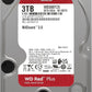 Western Digital WD Red Plus NAS Internal Hard Drive 3TB - 5400 RPM, SATA 6 Gb/s, CMR, 128MB Cache, 3.5" - WD30EFZX - The HDDs