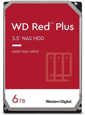 Western Digital WD Red Plus NAS Internal Hard Drive 6TB - 5400 RPM, SATA 6 Gb/s, CMR, 256MB Cache, 3.5" - WD60EFPX - The HDDs